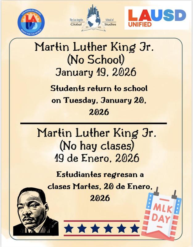 MLK Holiday - NO SCHOOL