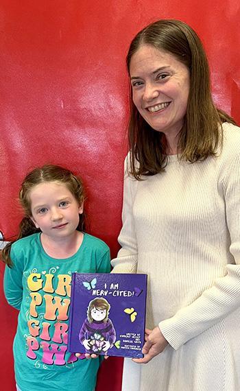 Student coauthors a book with her mom