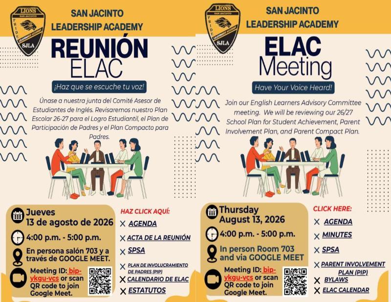 ELAC MEETING #1