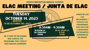 ELAC Meeting Flyer