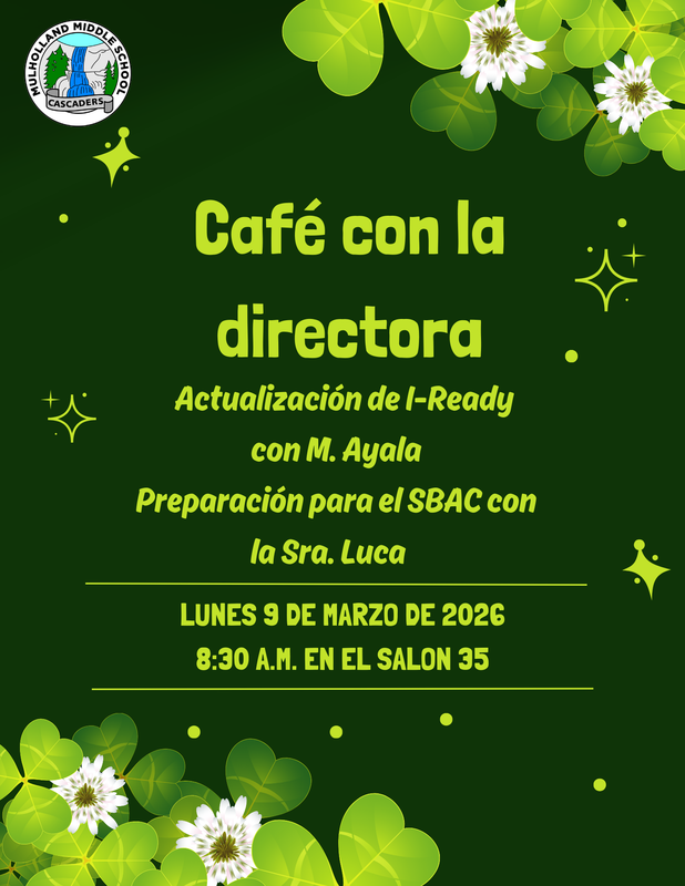 Cafe con la Directora Marzo