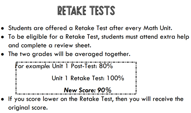 Retake Tests