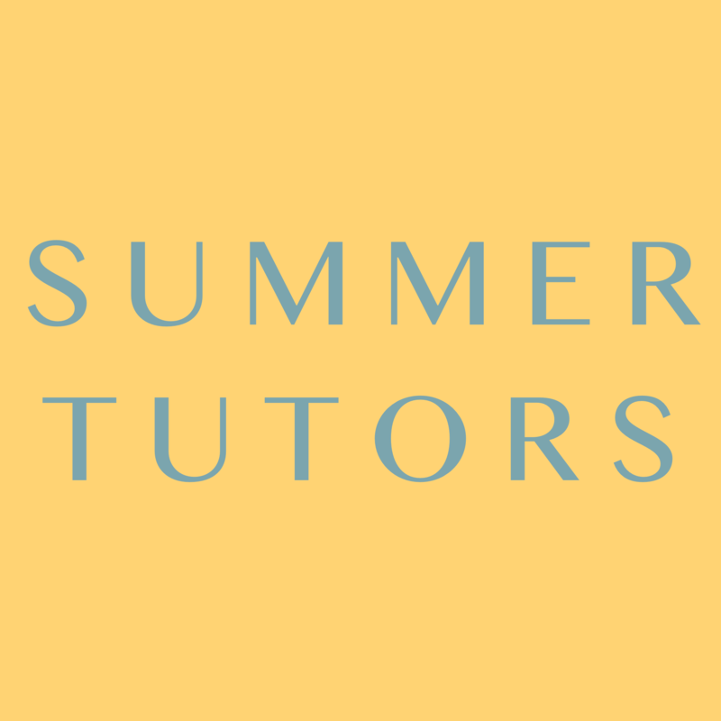 summer tutors list