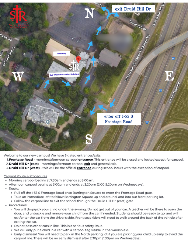 New Campus Carpool Map & Directions