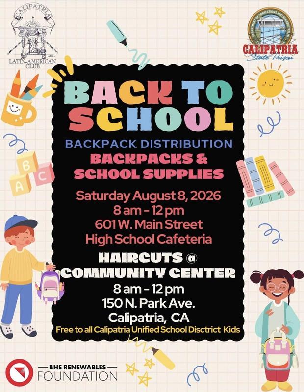 Back to School Backpack event