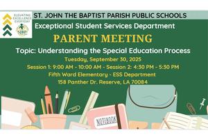 ESS Parent Meeting Flyer