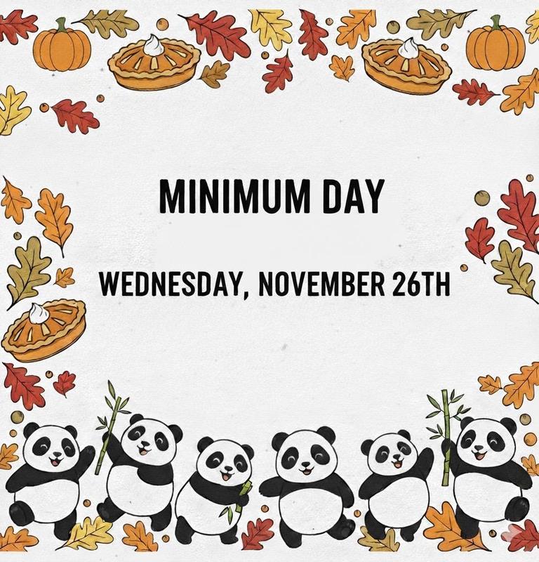 Minimum Day - Wednesday, November 26th