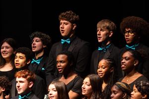 Male members of the chamber choir
