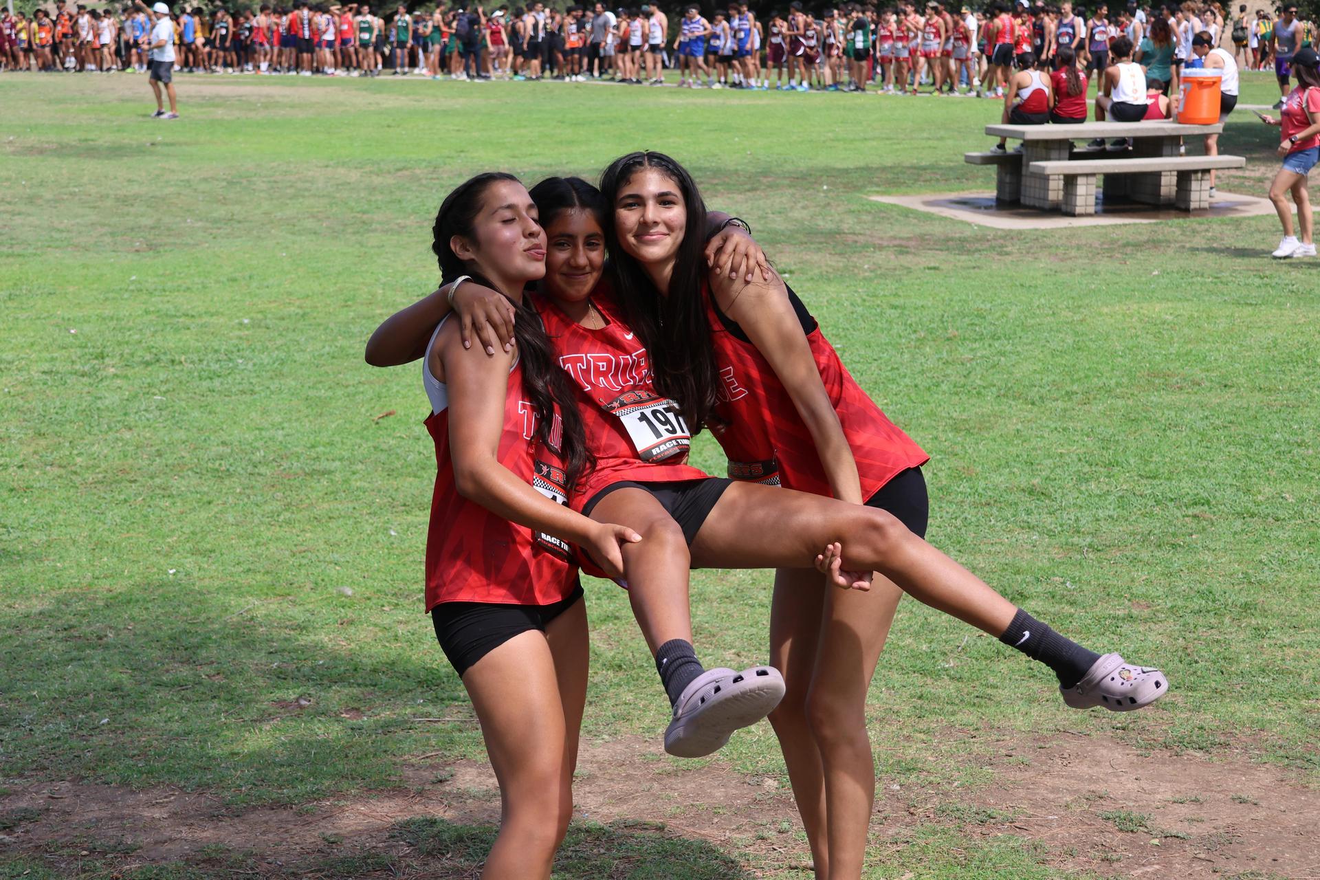 cross country runners in action at woodward park