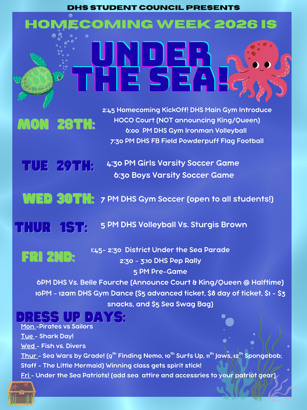 DHS Homecoming Week Events 2026
