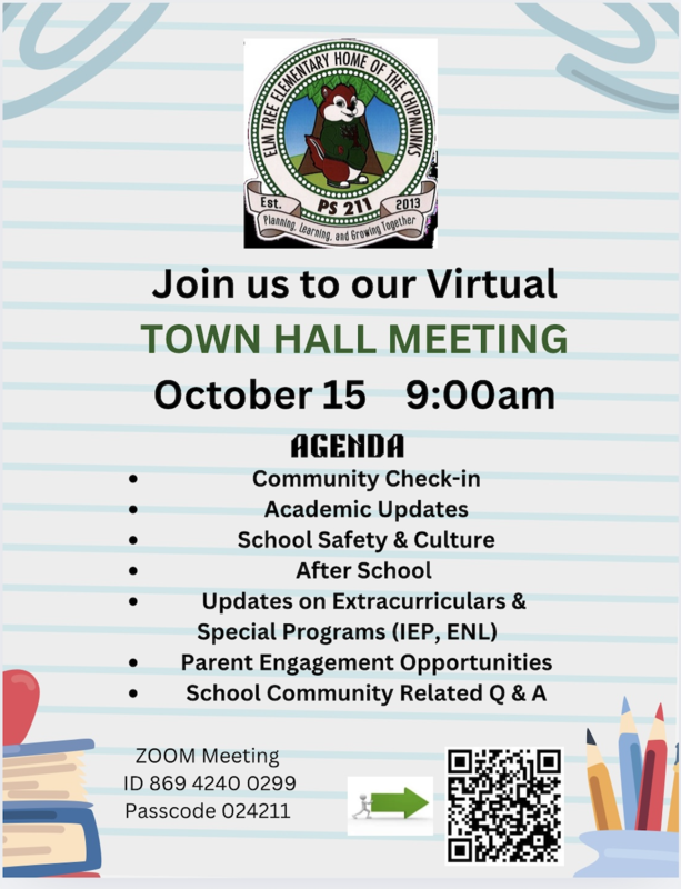 Town HAll English Flyer