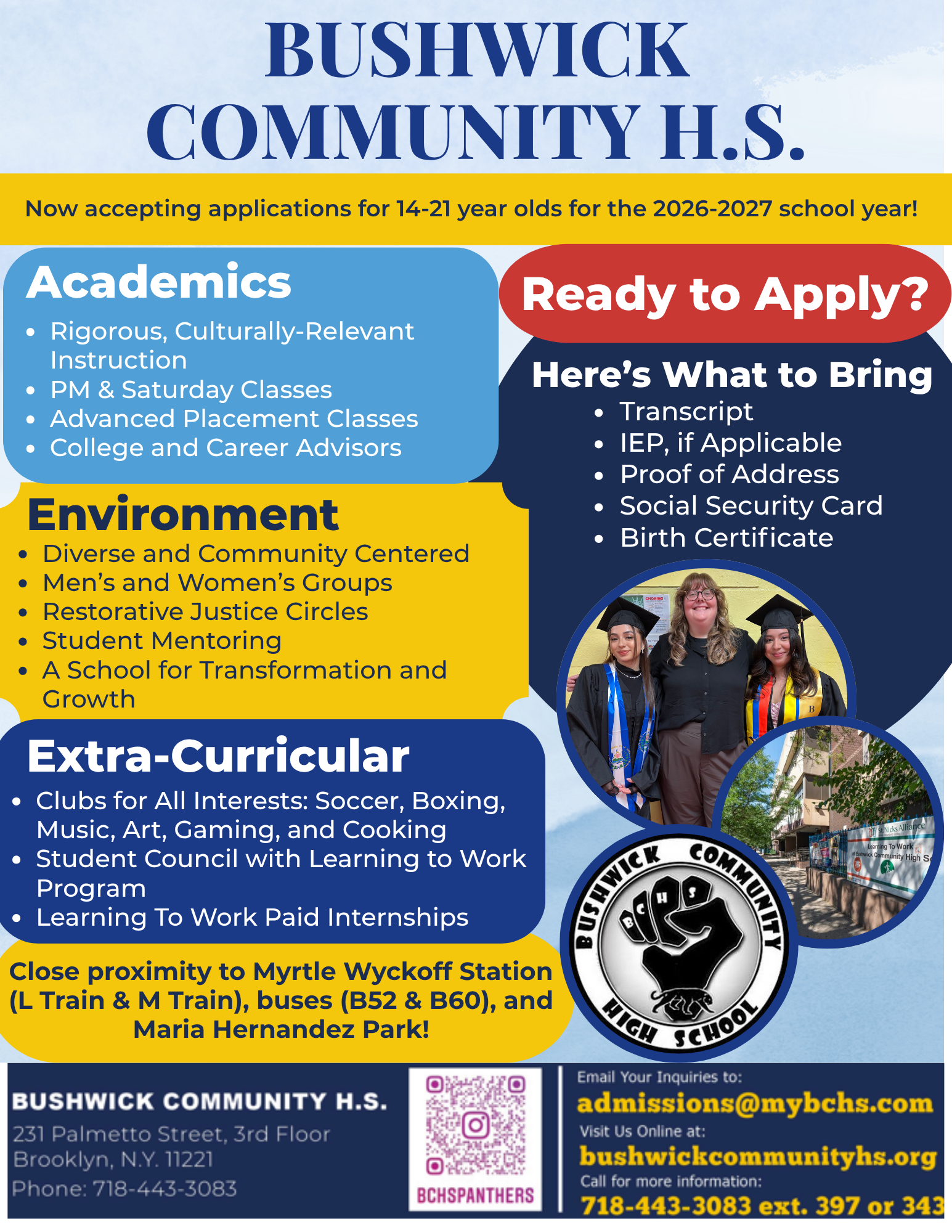 Enrollment criteria for 14 to 21 year olds