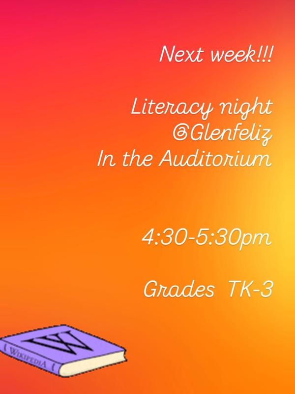 Lit Night on November 7th