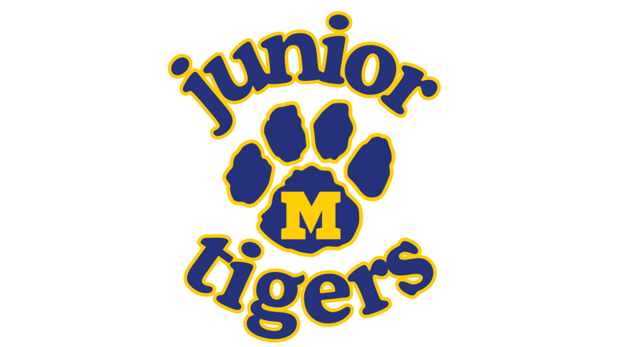 Junior Tigers logo featuring a paw print and the text 'junior tigers'.