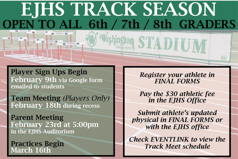 EJHS Track Season info