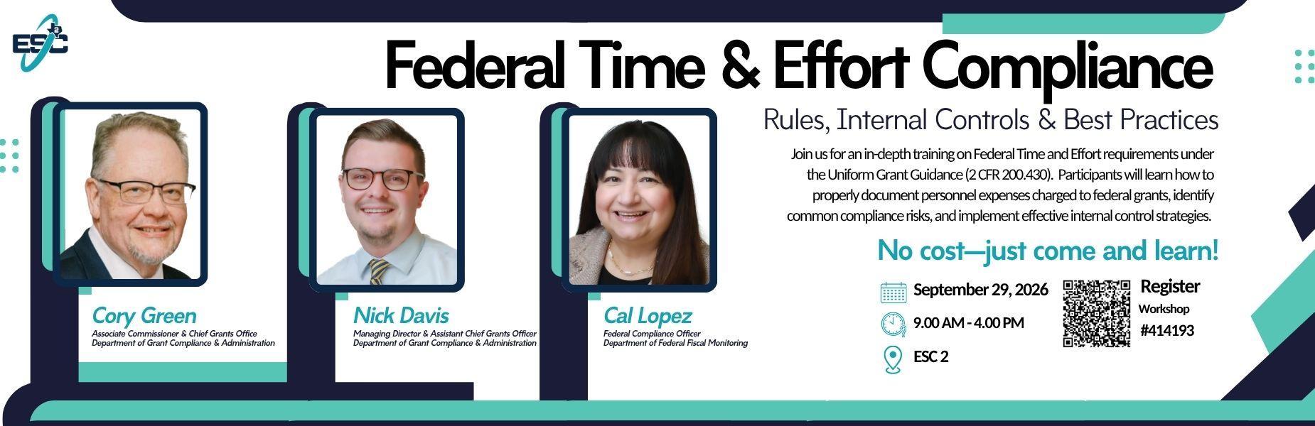Time and Effort Workshop