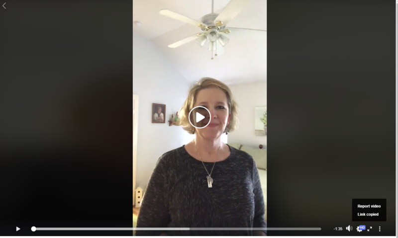 video announcement paused