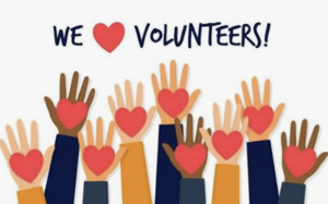 we love volunteers