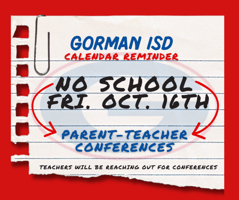 SCHOOL CALENDAR REMINDER: NO SCHOOL FRI. OCT. 16TH Featured Photo