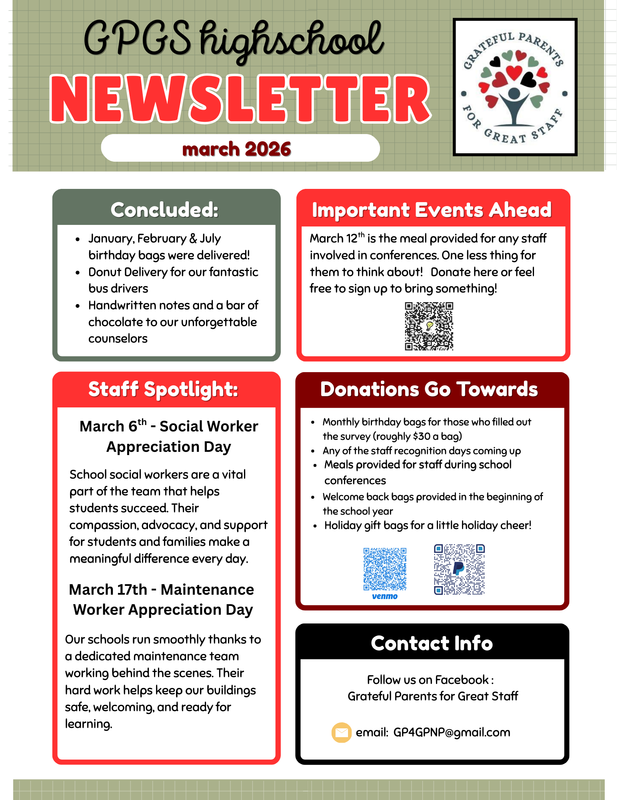 GPGS Newsletter