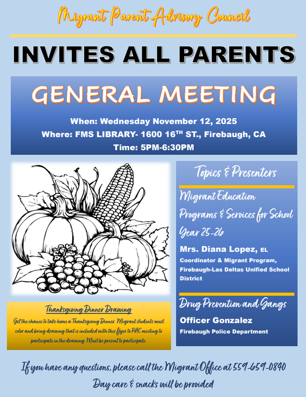 Migrant Parent Meeting