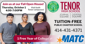 Graphic advertising Tenor's Fall Open House. Full details in description.
