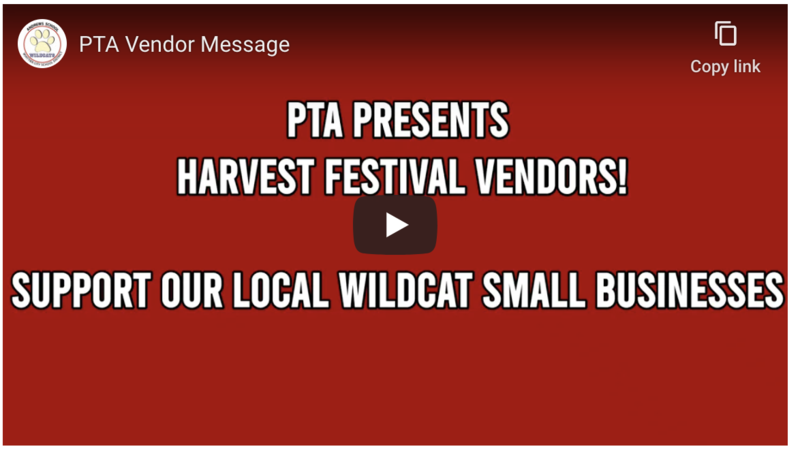 Screenshot of PTA Harvest Festival video