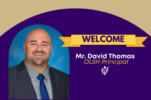 headshot of Mr. Thomas with Welcome banner