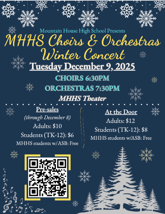 You're Invited to MHHS Choirs & Orchestras Winter Concert