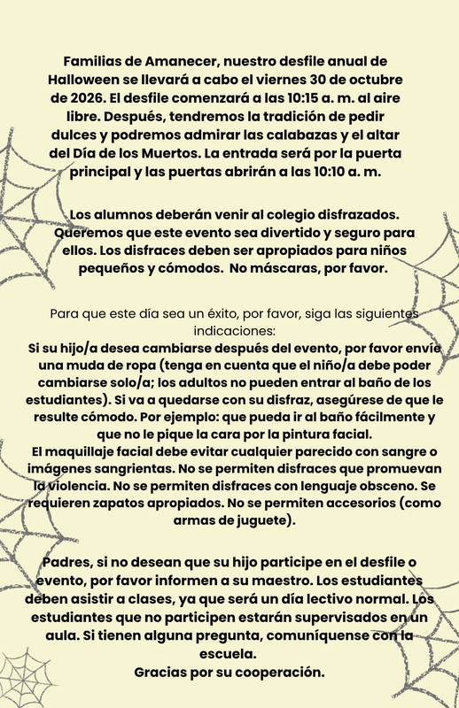 Halloween Flyer Spanish