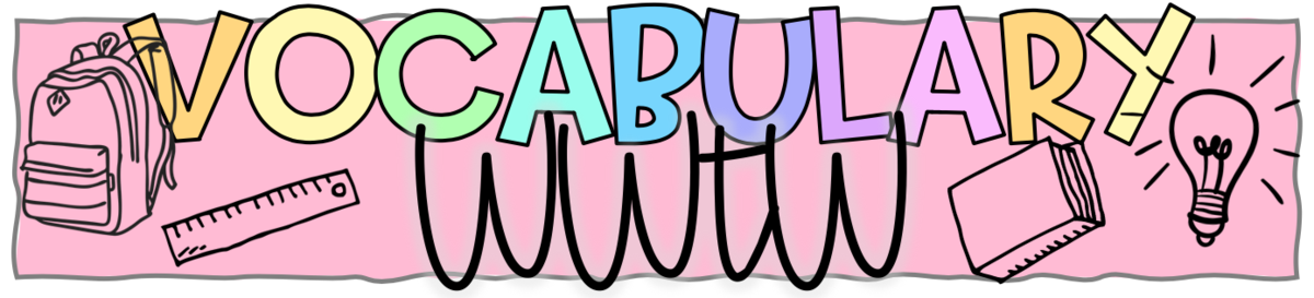 Vocabulary WWtW