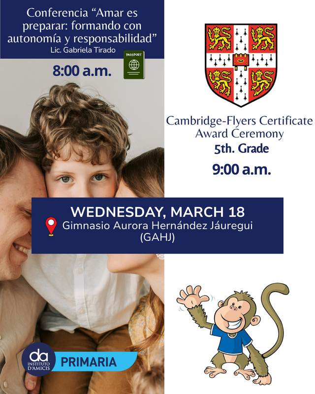 Ceremonia de Reconocimientos de Flyers y Conferencia para madres y padres de familia de 5° de Primaria Featured Photo