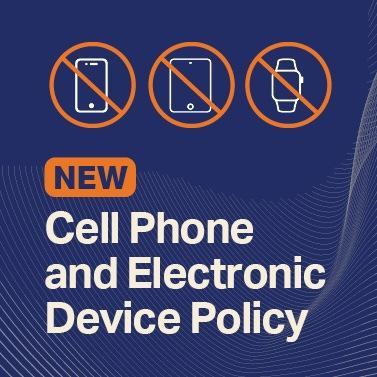 cell phone and electronic device policy image