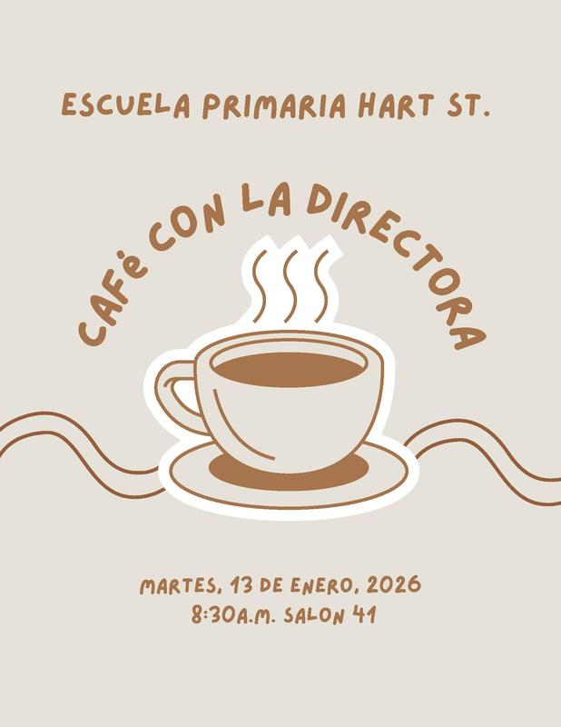 Coffee with the principal School Flyer