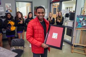 High School 2025 Christmas Card winner PHS Ashton Dunbar