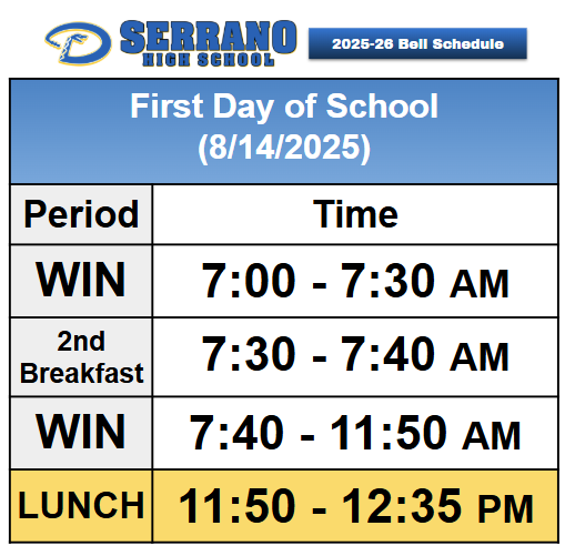 FIRST DAY OF SCHOOL AUGUST 14, 2025! Featured Photo