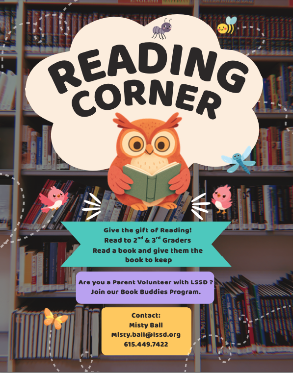 reading volunteer needed