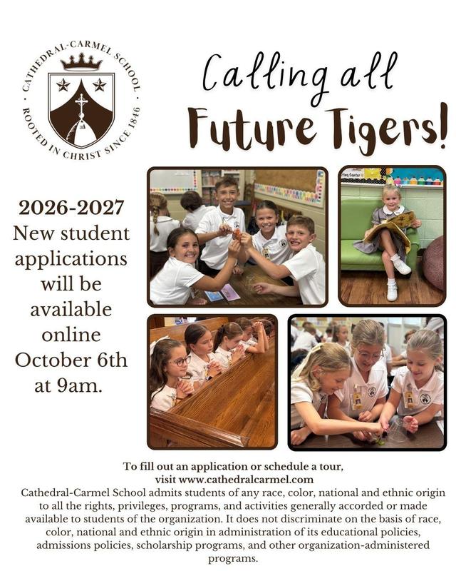 ADMISSION APPLICATIONS OPENING SOON! Featured Photo