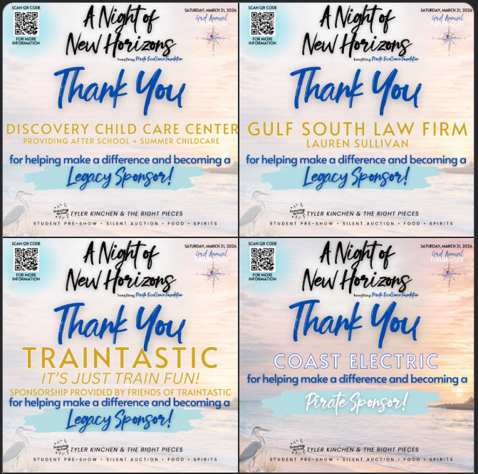 A huge THANK YOU to our LEGACY Sponsors