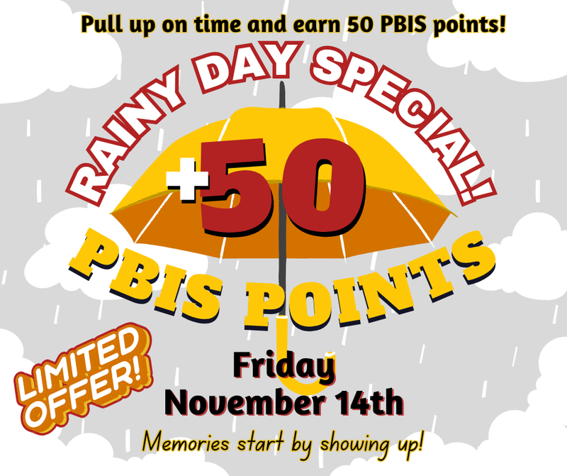 🌧️ Rainy Day PBIS Point Special! 🌧️