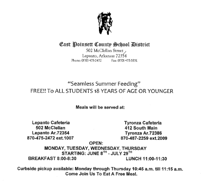 Summer Food Service Program Featured Photo
