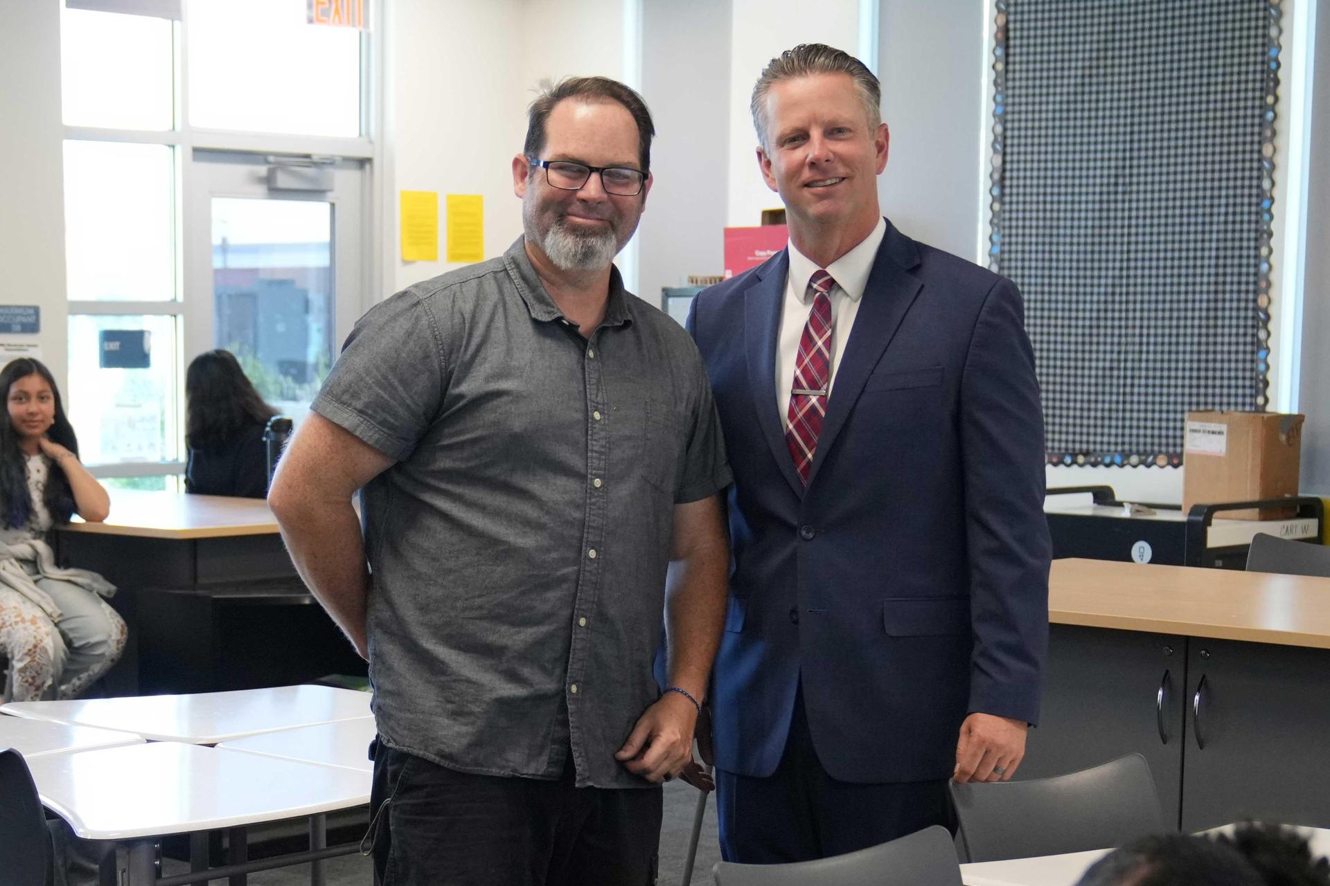 Mr. Mathis and Dr. Pyle