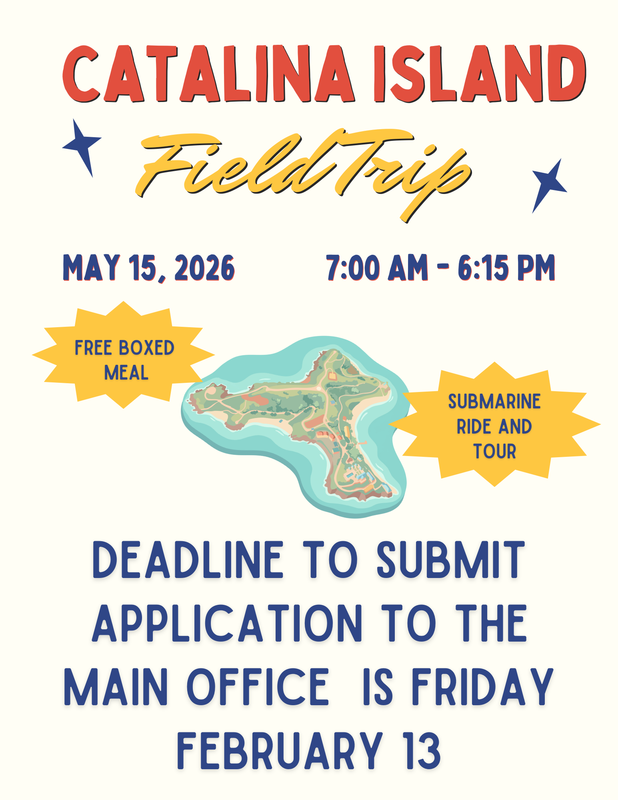 Catalina Island Field Trip Flyer