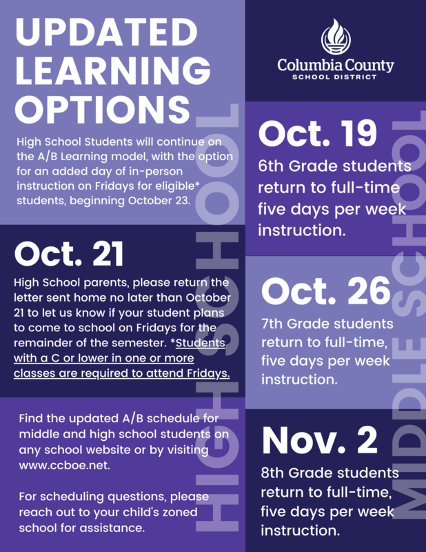 Updated Learning Options for Middle School Featured Photo