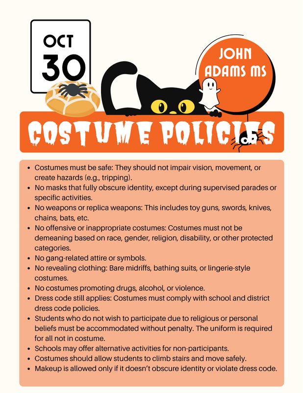 costume guidelines