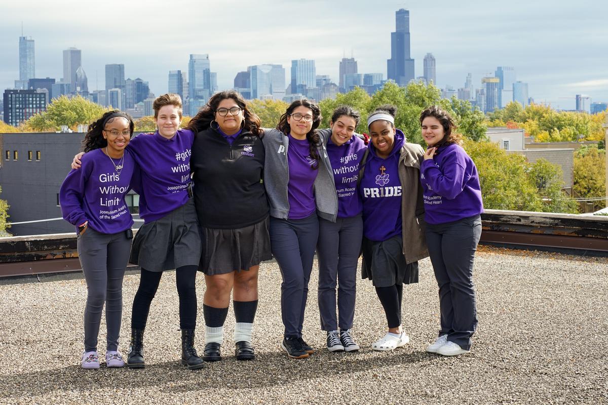 Students at Chicago Skyline