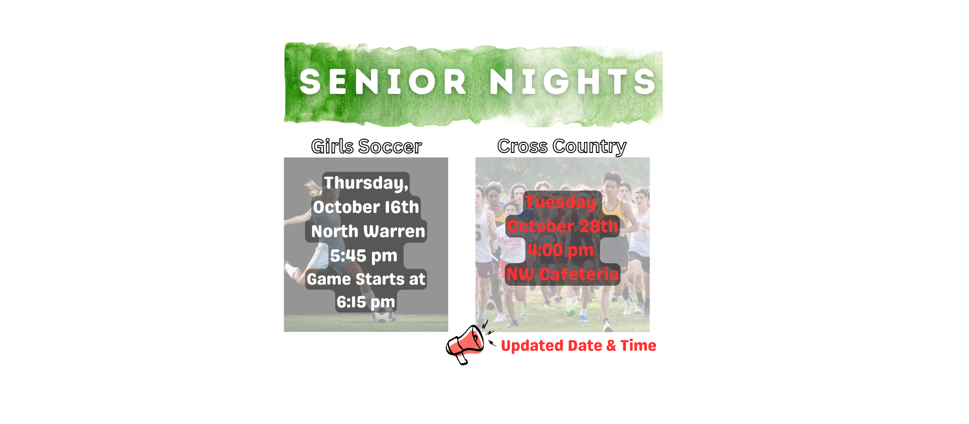 North Warren Fall Sports Senior Nights