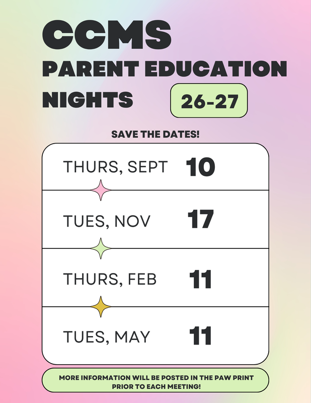 Parent Education Night 9/10 at 5:30pm Thumbnail Image
