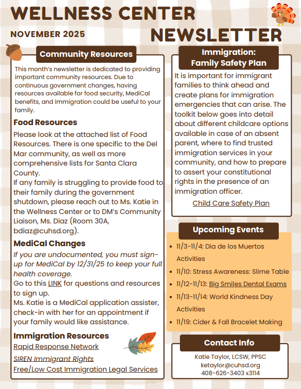 wellness center november 2025 newsletter