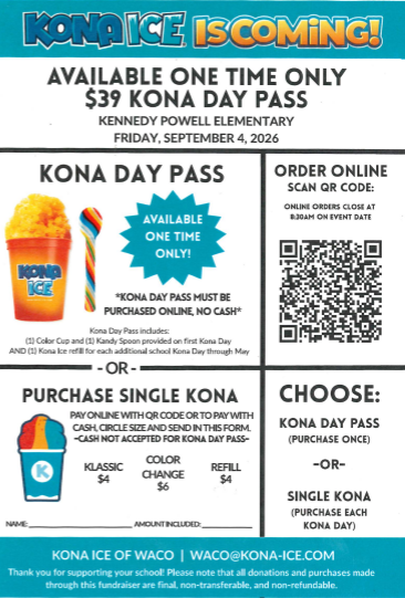 Kona Ice is coming! Featured Photo